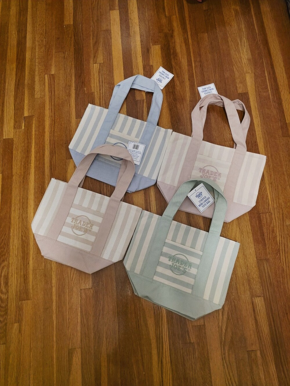 Trader Joes Straps Mini Tote Set of 4 - Limited Edition BRAND NEW